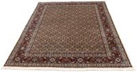 Morgenland Wollteppich Moud Stark Gemustert Beige 205 x 145 cm, rechteckig, 1 mm Höhe, Unikat mit Zertifikat