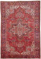 Morgenland Wollteppich Heriz Medaillon 313 x 250 cm, rechteckig, 1 mm Höhe, Unikat mit Zertifikat