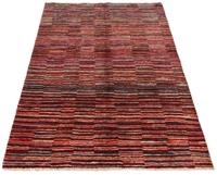 Morgenland Wollteppich Streifen Multicolore 178 x 124 cm, rechteckig, 0,8 mm Höhe, Handgeknüpft