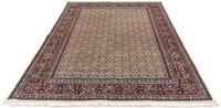 Morgenland Wollteppich Moud Stark Gemustert Beige 210 x 142 cm, rechteckig, 1 mm Höhe, Unikat mit Zertifikat