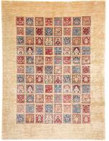 Morgenland Wollteppich Shiraz Medaillon 268 x 157 cm, rechteckig, 0,1 mm Höhe, Unikat mit Zertifikat