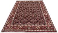 Morgenland Wollteppich Bidjar - Zanjan Stark Gemustert Blu scuro 220 x 136 cm, rechteckig, 1,5 mm Höhe, Unikat mit Zertifikat