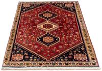 Morgenland Wollteppich Abadeh Medaillon 124 x 80 cm, rechteckig, 1 mm Höhe, Handgeknüpft