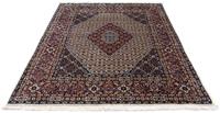 Morgenland Wollteppich Moud Stark Gemustert Beige 202 x 148 cm, rechteckig, 1 mm Höhe, Unikat mit Zertifikat