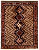 Morgenland Wollteppich Belutsch Medaillon Ruggine 156 x 120 cm, rechteckig, 0,8 mm Höhe, Handgeknüpft