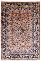 Morgenland Wollteppich Mehraban Medaillon Ruggine 312 x 212 cm, rechteckig, 1 mm Höhe, Unikat mit Zertifikat