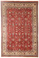 Morgenland Wollteppich Sarough Durchgemustert Rosso 366 x 254 cm, rechteckig, 1 mm Höhe, Unikat mit Zertifikat