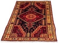 Morgenland Wollteppich Touiserkan Medaillon Beige 125 x 79 cm, rechteckig, 1 mm Höhe, Handgeknüpft