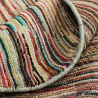 Morgenland Wollteppich Streifen Multicolore 181 x 124 cm, rechteckig, 0,8 mm Höhe, Handgeknüpft