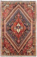 Morgenland Wollteppich Hosseinabad Medaillon 246 x 136 cm, rechteckig, 1 mm Höhe, Unikat mit Zertifikat