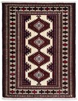 Morgenland Wollteppich Moud Stark Gemustert 197 x 143 cm, rechteckig, 1 mm Höhe, Unikat mit Zertifikat