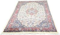 Morgenland Wollteppich Sarough Medaillon Beige 208 x 134 cm, rechteckig, 1,5 mm Höhe, Unikat mit Zertifikat