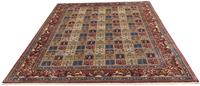 Morgenland Wollteppich Keshan Blumenmuster Beige 146 x 100 cm, rechteckig, 1 mm Höhe, Handgeknüpft
