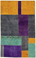 Morgenland Wollteppich Patchwork Patchwork 240 x 170 cm, rechteckig, 0,8 mm Höhe, Handgeknüpft