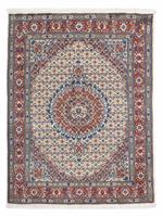 Morgenland Wollteppich Moud Stark Gemustert Beige 204 x 148 cm, rechteckig, 1 mm Höhe, Unikat mit Zertifikat