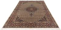 Morgenland Wollteppich Yalameh Medaillon Beige 158 x 102 cm, rechteckig, 1 mm Höhe, Handgeknüpft