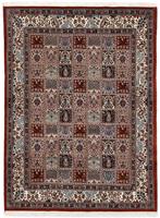 Morgenland Wollteppich Moud Felder 236 x 178 cm, rechteckig, 1 mm Höhe, Unikat mit Zertifikat