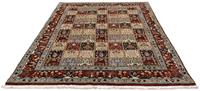 Morgenland Wollteppich Moud Felder 281 x 198 cm, rechteckig, 1 mm Höhe, Unikat mit Zertifikat