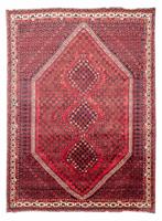 Morgenland Wollteppich Shiraz Medaillon Rosso 281 x 206 cm, rechteckig, 1 mm Höhe, Unikat mit Zertifikat