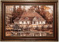 Morgenland Wandteppich Bild-Teppich Figurativ 82 x 62 cm, rechteckig, 0,6 mm Höhe, besonders weich durch Microfaser