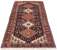 Morgenland Wollteppich Täbriz - 50 Raj Medaillon Rosso scuro 95 x 61 cm, rechteckig, 0,8 mm Höhe, Handgeknüpft