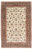 Morgenland Wollteppich Kaschmar Medaillon Beige 300 x 202 cm, rechteckig, 1 mm Höhe, Unikat mit Zertifikat