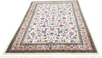 Morgenland Wollteppich Sarough Stark Gemustert Beige 206 x 137 cm, rechteckig, 1,5 mm Höhe, Unikat mit Zertifikat