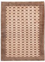 Morgenland Wollteppich Belutsch Durchgemustert Beige 181 x 134 cm, rechteckig, 0,8 mm Höhe, Handgeknüpft