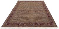 Morgenland Wollteppich Moud Medaillon Beige 200 x 153 cm, rechteckig, 1 mm Höhe, Unikat mit Zertifikat