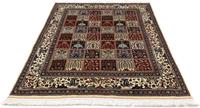 Morgenland Wollteppich Moud Felder 215 x 136 cm, rechteckig, 1 mm Höhe, Unikat mit Zertifikat