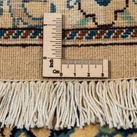 Morgenland Wollteppich Nain 9la Medaillon Marrone chiaro 343 x 242 cm, rechteckig, 0,6 mm Höhe, Unikat mit Zertifikat