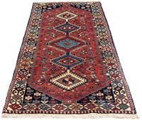 Morgenland Wollteppich Yalameh Felder Rosso chiaro 148 x 98 cm, rechteckig, 1 mm Höhe, Handgeknüpft