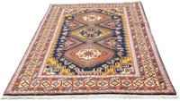 Morgenland Wollteppich Bidjar Geometrisch Blu 196 x 138 cm, rechteckig, 1,2 mm Höhe, Unikat mit Zertifikat