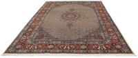 Morgenland Wollteppich Moud Medaillon Beige 296 x 202 cm, rechteckig, 1 mm Höhe, Unikat mit Zertifikat