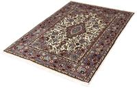 Morgenland Wollteppich Ardebil Medaillon Blu 280 x 195 cm, rechteckig, 1 mm Höhe, Unikat mit Zertifikat
