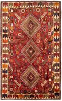 Morgenland Wollteppich Shiraz Medaillon 271 x 170 cm, rechteckig, 0,1 mm Höhe, Unikat mit Zertifikat
