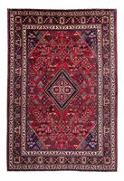 Morgenland Wollteppich Yalameh Durchgemustert Blu scuro 318 x 217 cm, rechteckig, 1 mm Höhe, Unikat mit Zertifikat