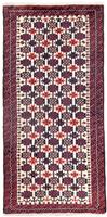 Morgenland Wollteppich Belutsch Durchgemustert Beige 171 x 85 cm, rechteckig, 0,8 mm Höhe, Handgeknüpft