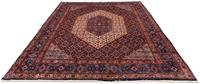 Morgenland Wollteppich Ardebil Medaillon Blu scuro 310 x 218 cm, rechteckig, 1 mm Höhe, Unikat mit Zertifikat