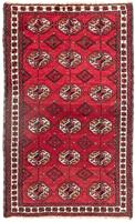Morgenland Wollteppich Belutsch Durchgemustert Rosso 165 x 108 cm, rechteckig, 0,8 mm Höhe, Handgeknüpft