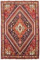 Morgenland Wollteppich Ghashghai Medaillon 277 x 178 cm, rechteckig, 1 mm Höhe, Unikat mit Zertifikat