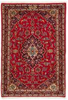 Morgenland Wollteppich Keshan Medaillon 129 x 71 cm, rechteckig, 1 mm Höhe, Handgeknüpft