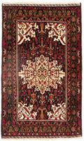 Morgenland Wollteppich Belutsch Medaillon Beige 176 x 111 cm, rechteckig, 0,8 mm Höhe, Handgeknüpft