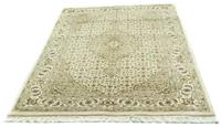 Morgenland Wollteppich Bidjar Medaillon Beige 182 x 121 cm, rechteckig, 1,5 mm Höhe, Handgeknüpft