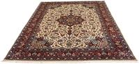 Morgenland Wollteppich Golpayegan Medaillon Beige 302 x 200 cm, rechteckig, 1 mm Höhe, Unikat mit Zertifikat