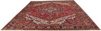 Morgenland Wollteppich Heriz Medaillon 341 x 228 cm, rechteckig, 1 mm Höhe, Unikat mit Zertifikat