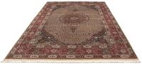 Morgenland Wollteppich Moud Medaillon Beige 298 x 203 cm, rechteckig, 1 mm Höhe, Unikat mit Zertifikat