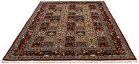 Morgenland Wollteppich Moud Felder 224 x 174 cm, rechteckig, 1 mm Höhe, Unikat mit Zertifikat