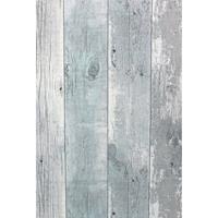 Topchic Behang Wooden Planks grijs en blauw