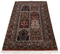 Morgenland Wollteppich Abadeh Medaillon 105 x 64 cm, rechteckig, 1 mm Höhe, Handgeknüpft
